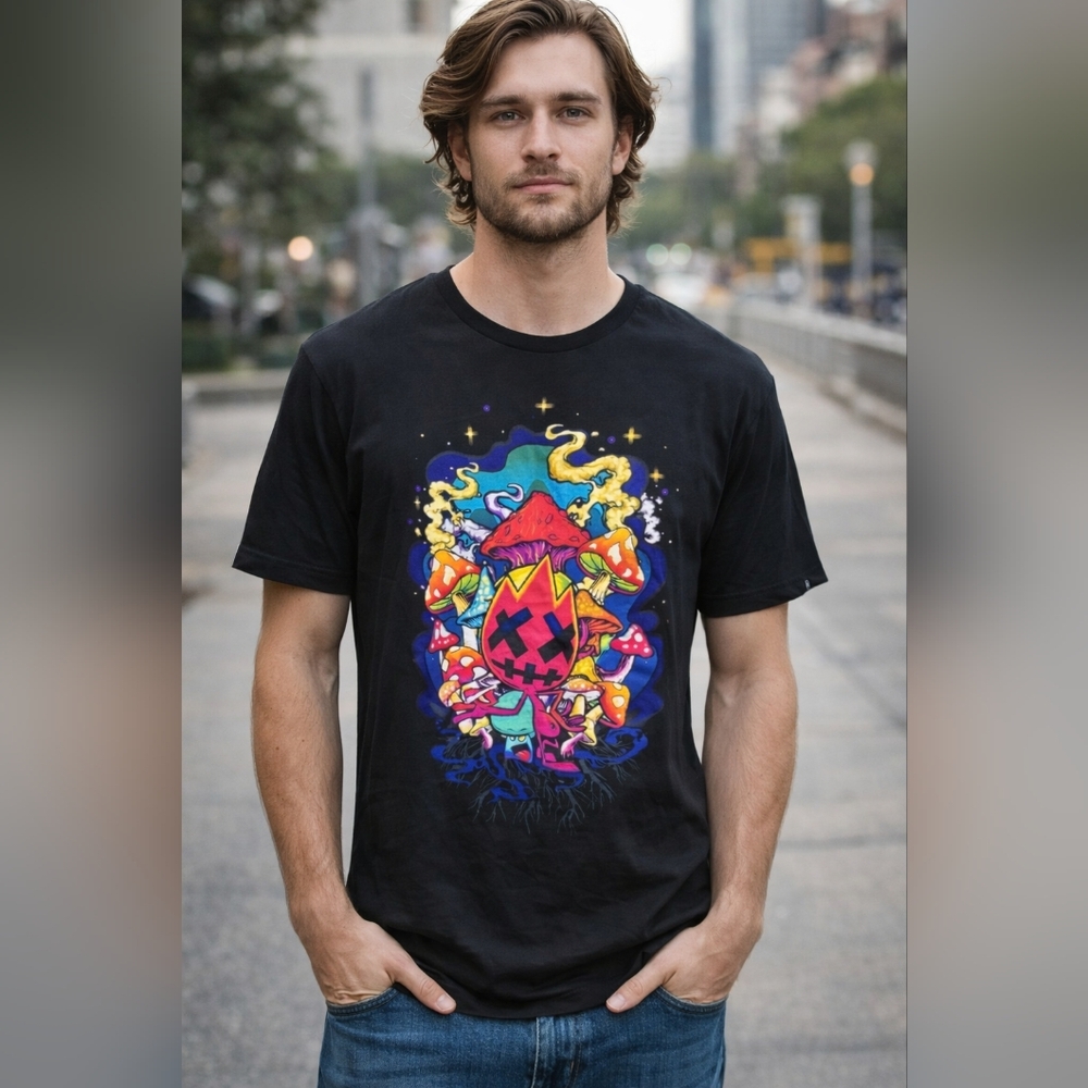 Cult of Individuality Black Crew Neck Tee